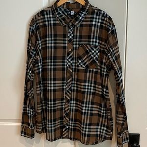 RIP CURL XL MEN’S FLANNEL BUTTON DOWN